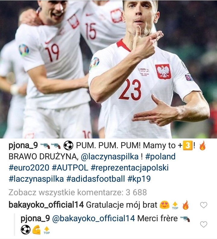 Bakayoko pogratulował Piątkowi po polsku... :D